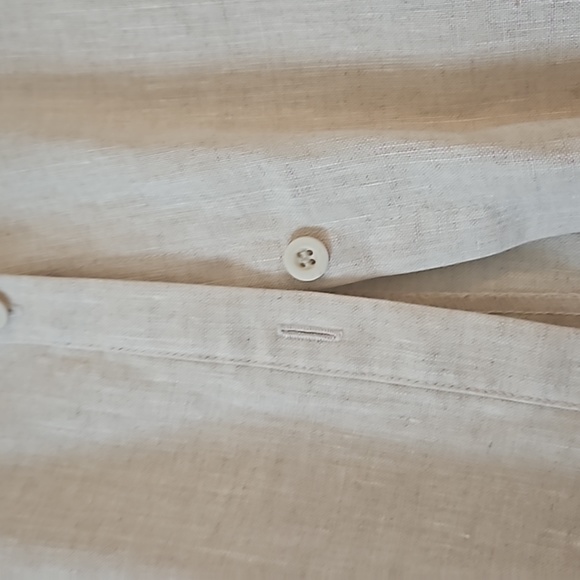 Linen untuck blouse, great neutral - Picture 3 of 7